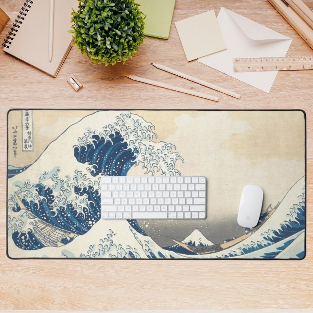 the great wave mount fuji painting japanese art desk mat (Creator Uploaded)