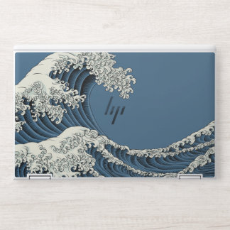 The Great Wave Nature Sea Pattern HP Laptop Skin