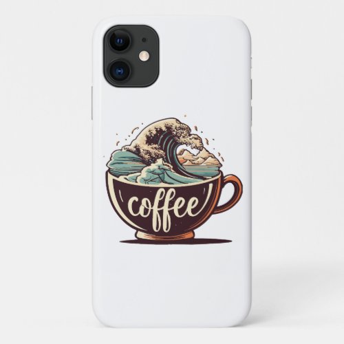 The Great Wave Of Coffee iPhone 11 Case