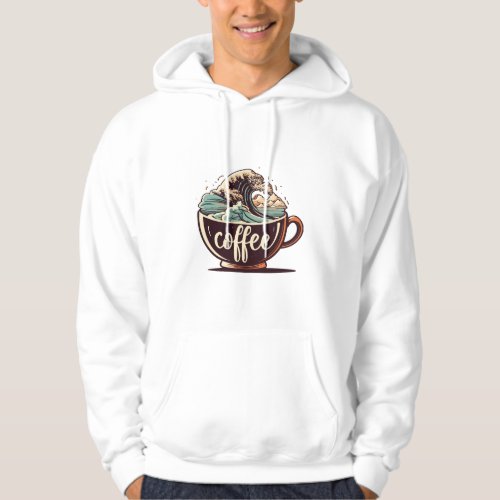 The Great Wave Of Coffee Hoodie