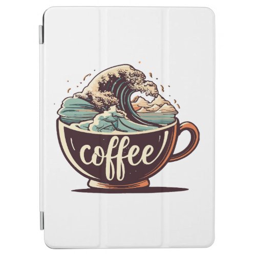 The Great Wave Of Coffee iPad Air Cover