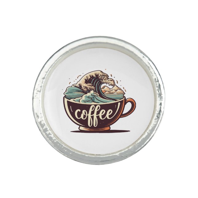 The Great Wave Of Coffee Ring (Front)
