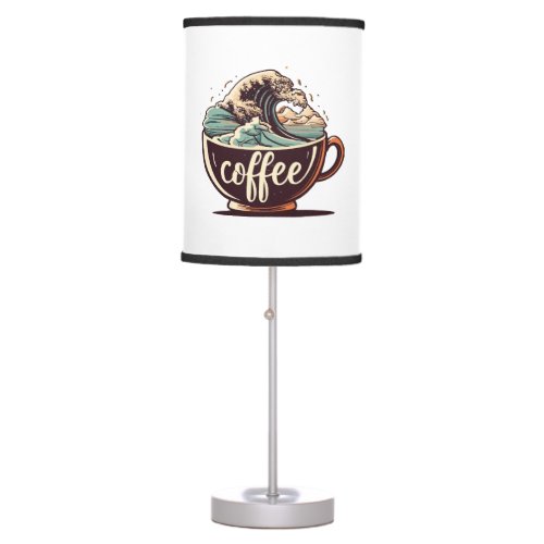 The Great Wave Of Coffee Table Lamp