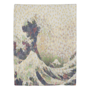 The Great Wave Of Honeydew Melon Fine Art Spoof Duvet Cover