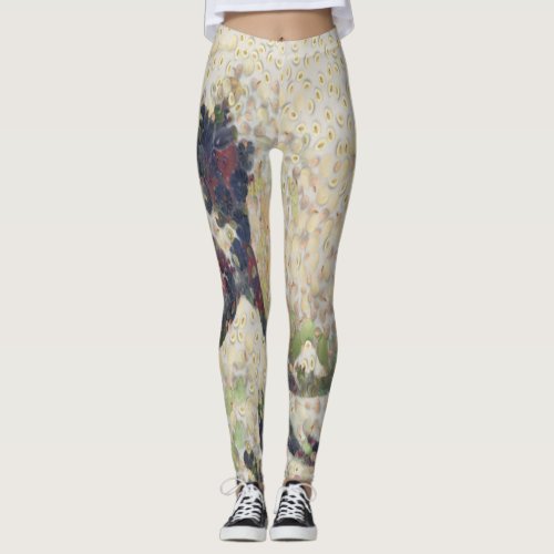 The Great Wave Of Honeydew Melon Fine Art Spoof Leggings