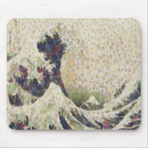 The Great Wave Of Honeydew Melon Fine Art Spoof Mouse Pad