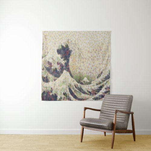The Great Wave Of Honeydew Melon Fine Art Spoof Tapestry