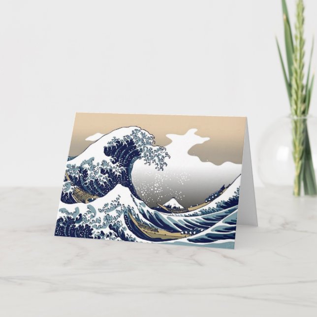 The Great Wave of Kanagawa Greeting Card (Front)