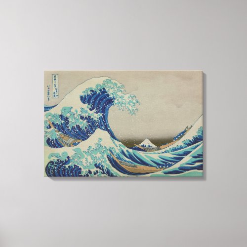 The Great wave of Kanagawa Japanese Woodblock Art Canvas Print