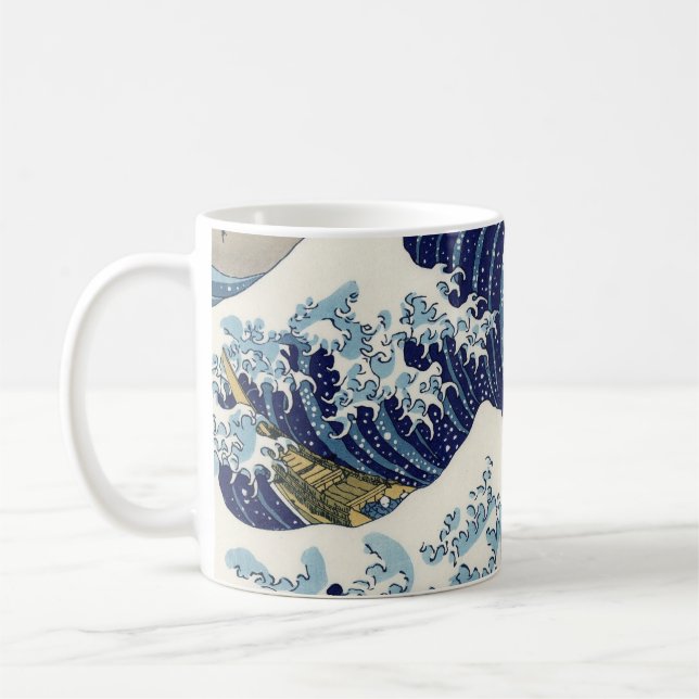 The Great Wave of Kanagawa - Katsushika Hokusai Coffee Mug (Left)