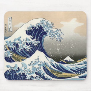 The Great Wave of Kanagawa - Katsushika Hokusai Mouse Pad