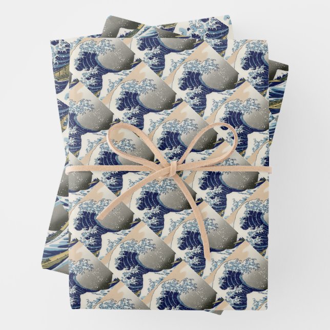 The Great Wave of Kanagawa - Katsushika Hokusai Wrapping Paper Sheets (In situ)