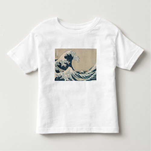 The Great Wave of Kanagawa Views of Mt Fuji Toddler T_shirt