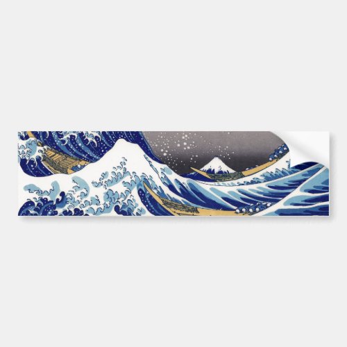 The Great Wave off Kanagawa _ 神奈川沖浪裏 Bumper Sticker