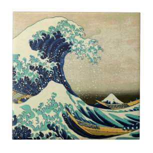 The Great Wave off Kanagawa (神奈川沖浪裏) Ceramic Tile