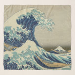 The Great Wave off Kanagawa (神奈川沖浪裏) Scarf<br><div class="desc">The Great Wave off Kanagawa (神奈川沖浪裏),  is a woodblock print by Japanese artist Katsushika Hokusai (葛飾北斎). 
Please visit my store for more interesting design and more color choice => zazzle.com/iwheels</div>