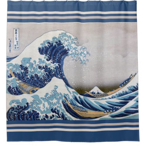 The Great Wave off Kanagawa _ 神奈川沖浪裏 Shower Curtain