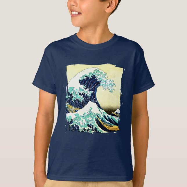 The Great Wave off Kanagawa (神奈川沖浪裏) T-Shirt (Front)