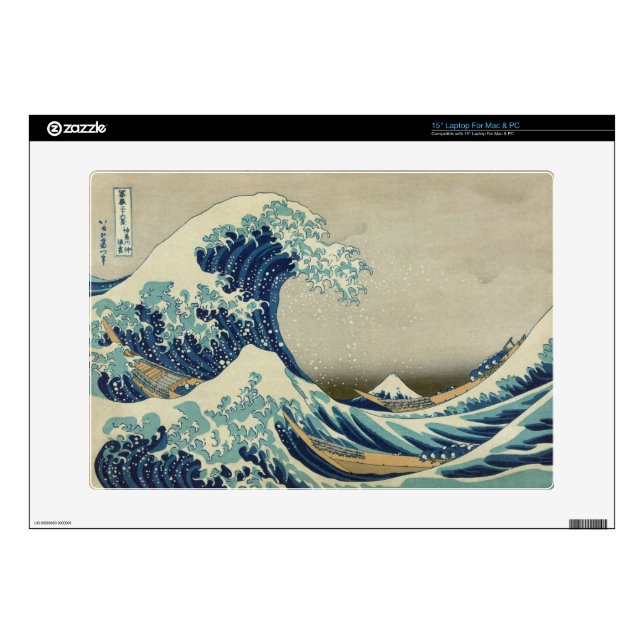 The Great Wave off Kanagawa 15" Laptop Skins (Product)