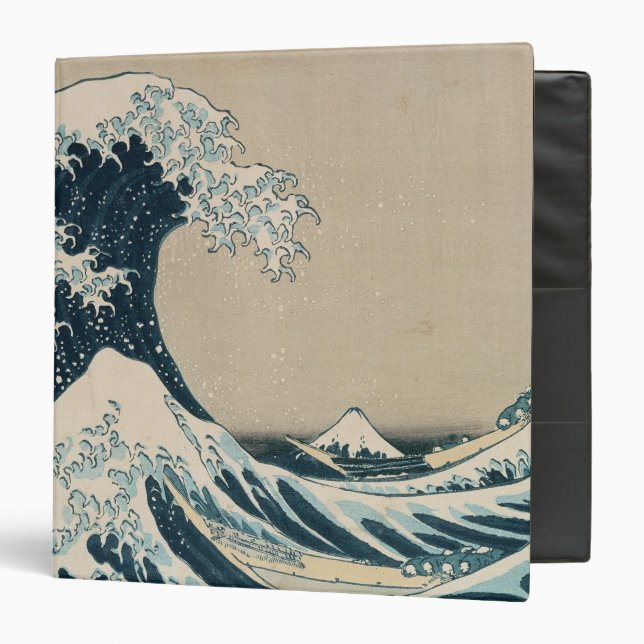 The Great Wave off Kanagawa 3 Ring Binder (Front/Inside)