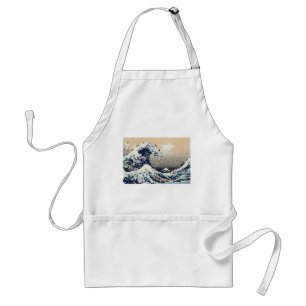 The Great Wave off Kanagawa 8 Bit Pixel Art Adult Apron