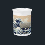 The Great Wave off Kanagawa 8 Bit Pixel Art Beverage Pitcher<br><div class="desc">The Great Wave off Kanagawa (神奈川沖浪裏) Vintage 8 Bit Pixel Tsunami Art.

Globe Trotters specialises in idiosyncratic imagery from around the globe. Here you will find unique Greeting Cards,  Postcards,  Posters,  Mousepads and more.</div>