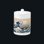 The Great Wave off Kanagawa 8 Bit Pixel Art Teapot<br><div class="desc">The Great Wave off Kanagawa (神奈川沖浪裏) Vintage 8 Bit Pixel Tsunami Art.

Globe Trotters specialises in idiosyncratic imagery from around the globe. Here you will find unique Greeting Cards,  Postcards,  Posters,  Mousepads and more.</div>