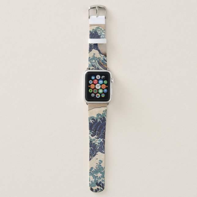 The Great Wave off Kanagawa Apple Watch Band (Front)