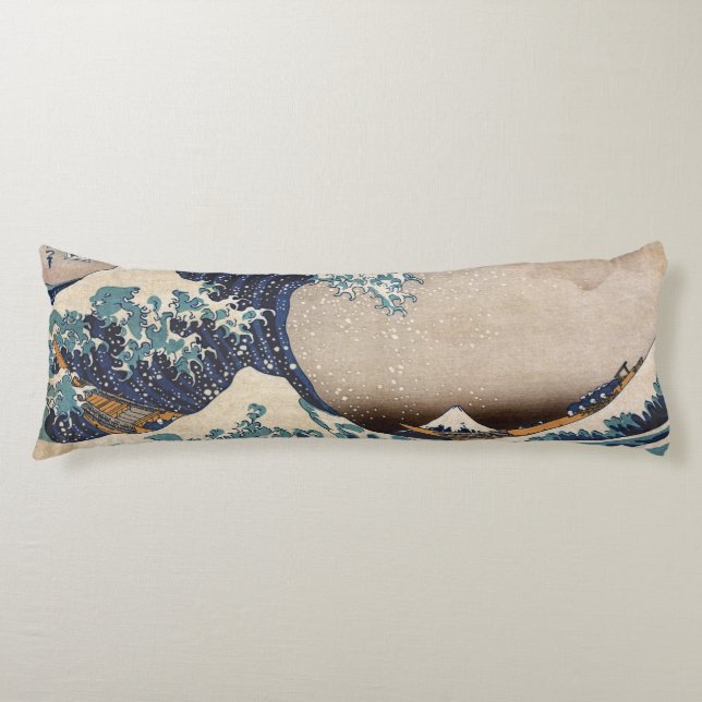 The Great Wave off Kanagawa Body Pillow (Front)