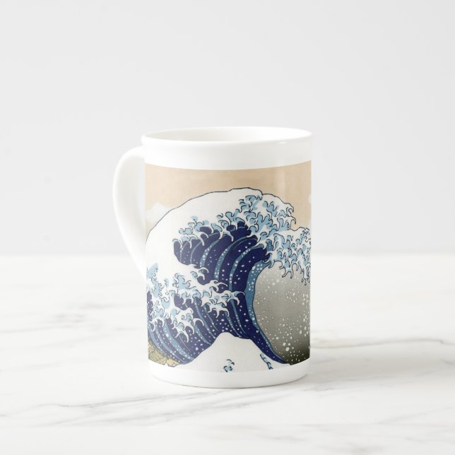 The Great Wave Off Kanagawa Bone China Mug (Front Left)