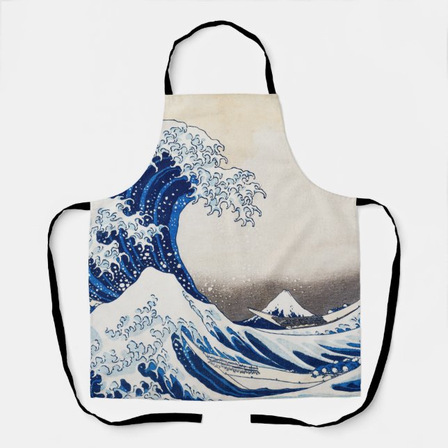 The Great Wave off Kanagawa by Hokusai Art Apron (Front)