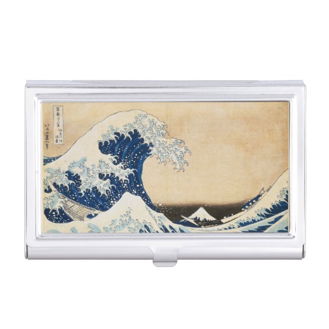 The Great Wave off Kanagawa by Hokusai Business Card Case (Front)