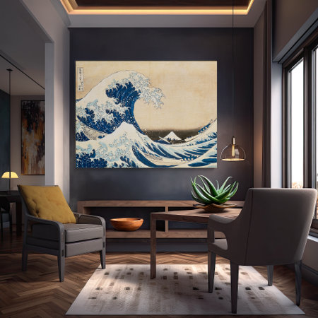 The Great Wave Off Kanagawa By Hokusai Canvas Print