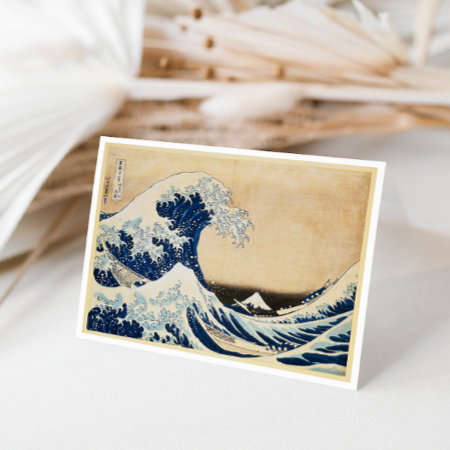 The Great Wave Off Kanagawa By Hokusai Card