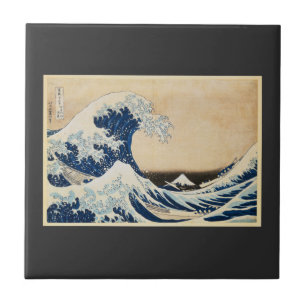 The Great Wave off Kanagawa by Hokusai Ceramic Tile