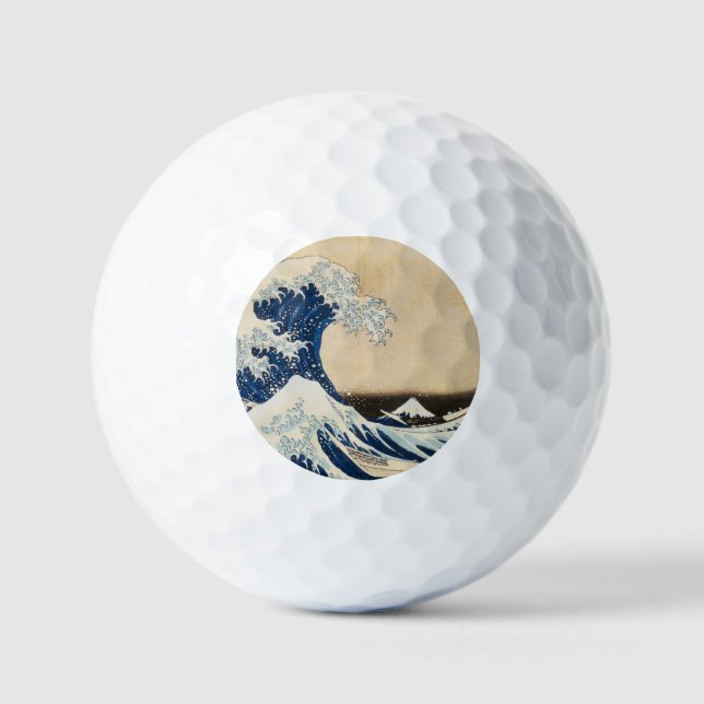 The Great Wave off Kanagawa by Hokusai Golf Balls (Front)