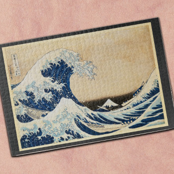 The Great Wave Off Kanagawa By Hokusai Jigsaw Puzzle by decodesigns at Zazzle