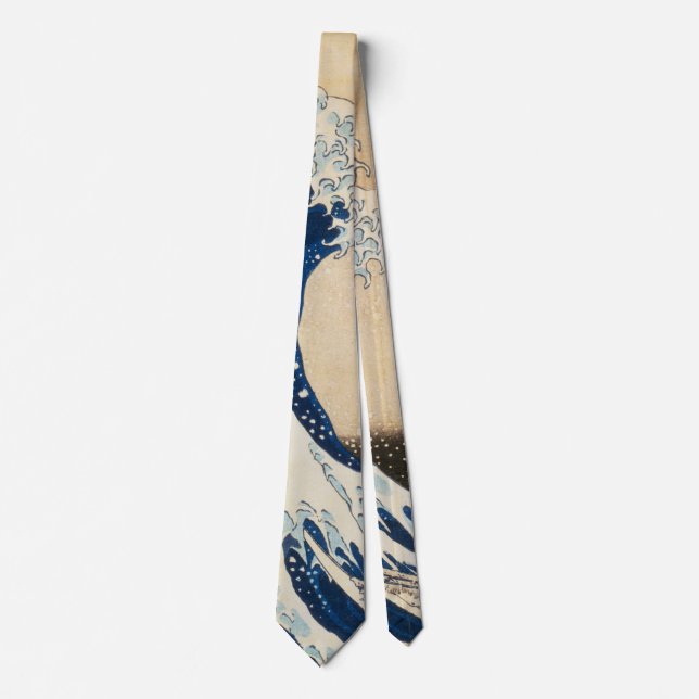 The Great Wave off Kanagawa by Hokusai Neck Tie (Front)