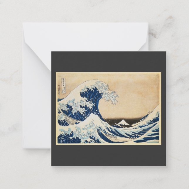 The Great Wave off Kanagawa by Hokusai Note Card (Front)