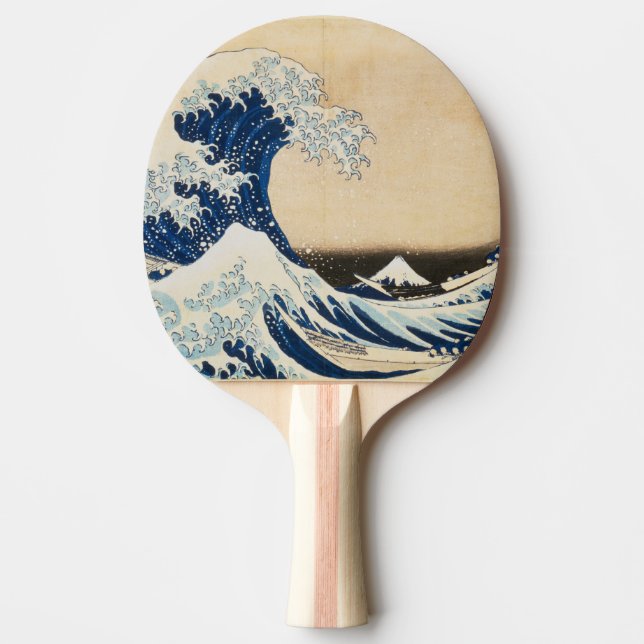 The Great Wave off Kanagawa by Hokusai Ping Pong Paddle (Front)