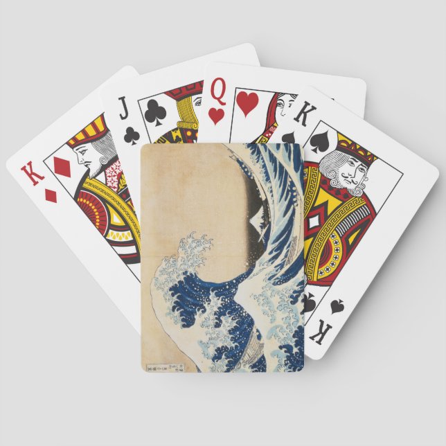 The Great Wave off Kanagawa by Hokusai Poker Cards (Back)