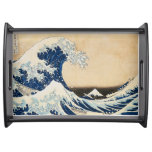The Great Wave off Kanagawa by Hokusai Serving Tray