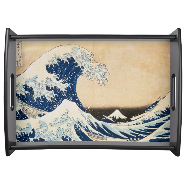 The Great Wave off Kanagawa by Hokusai Serving Tray (Front)