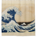 The Great Wave off Kanagawa by Hokusai Shower Curtain