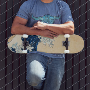 The Great Wave off Kanagawa by Hokusai Skateboard