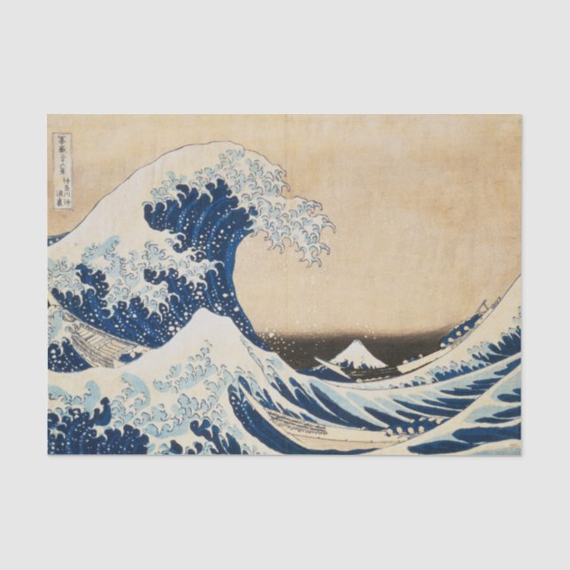 The Great Wave off Kanagawa by Hokusai Tissue Paper (Front)