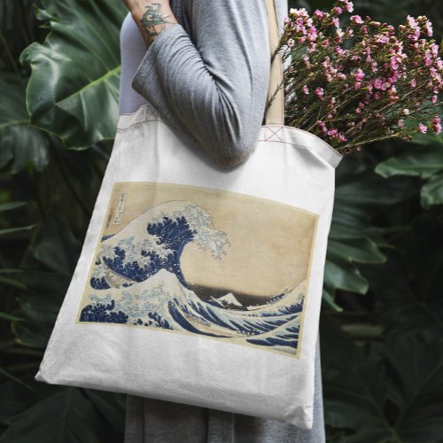 The Great Wave off Kanagawa by Hokusai Tote Bag