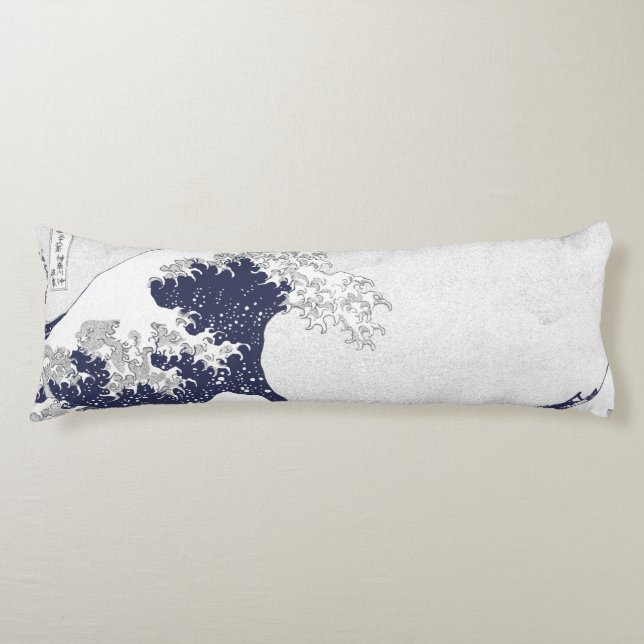 The Great Wave off Kanagawa by Katsushika Hokusai Body Pillow (Front)