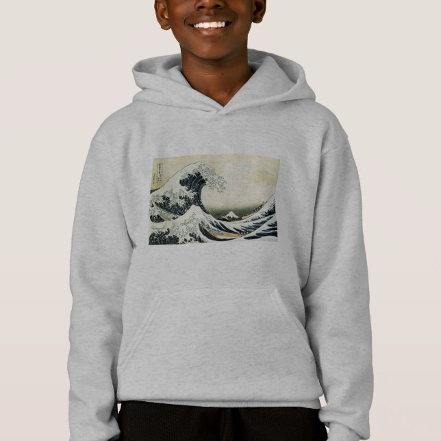 The Great Wave off Kanagawa by Katsushika Hokusai Hoodie (Front)
