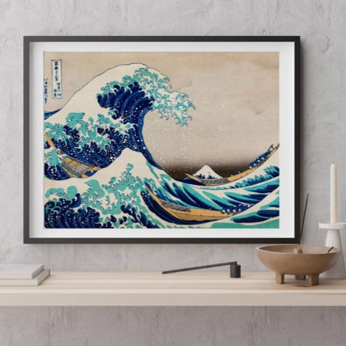 The Great Wave off Kanagawa by Katsushika Hokusai Poster